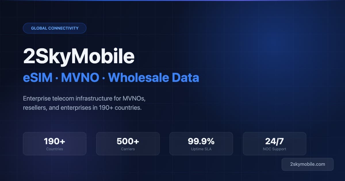 2SkyMobile — 글로벌 통신 및 eSIM 플랫폼